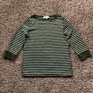 Jones New York Cotton 3/4 Sleeve Top L